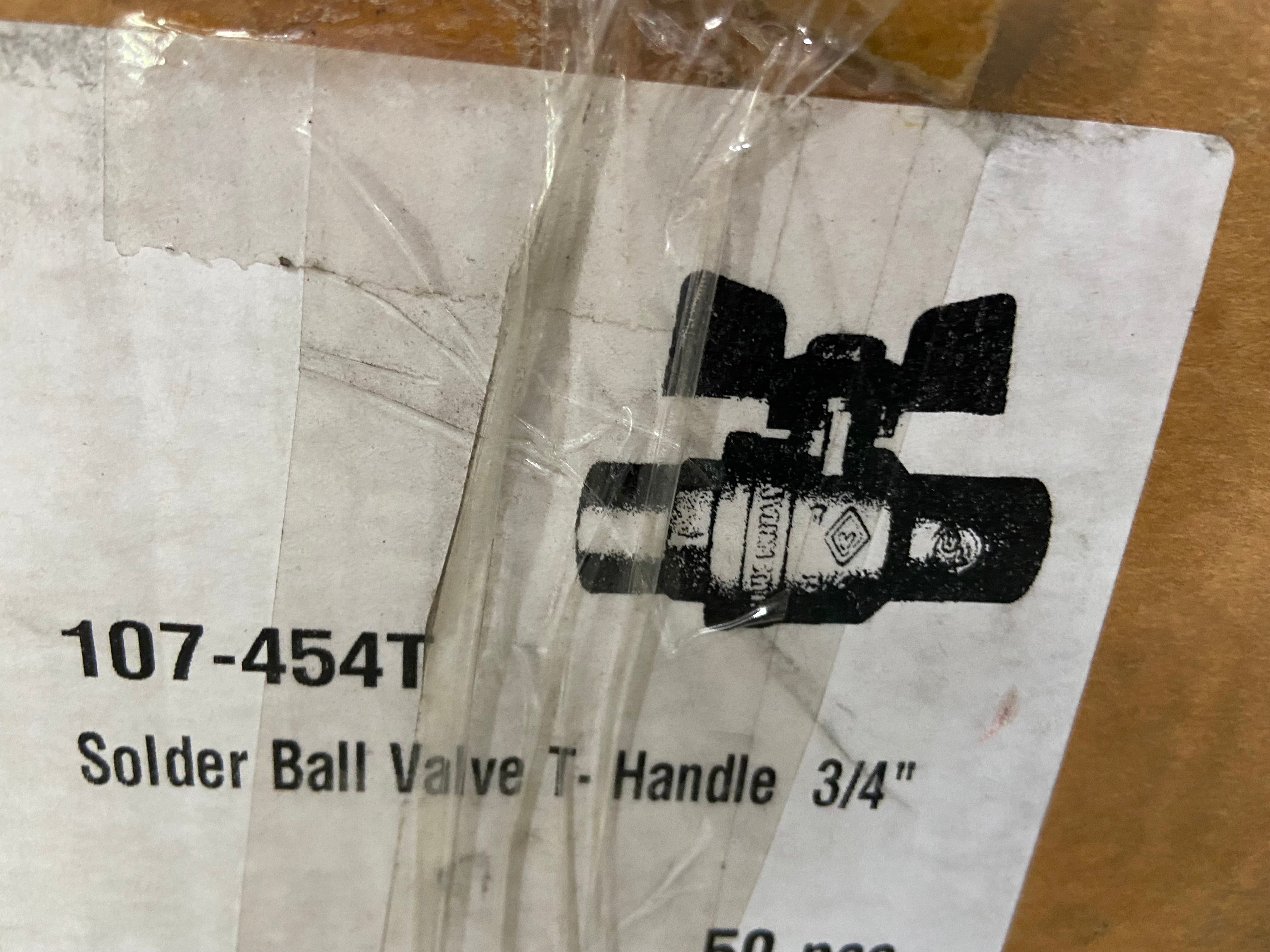 MUELLER INDUSTRIES Mueller 107-454T 3/4 Ball Valve With T-Handle