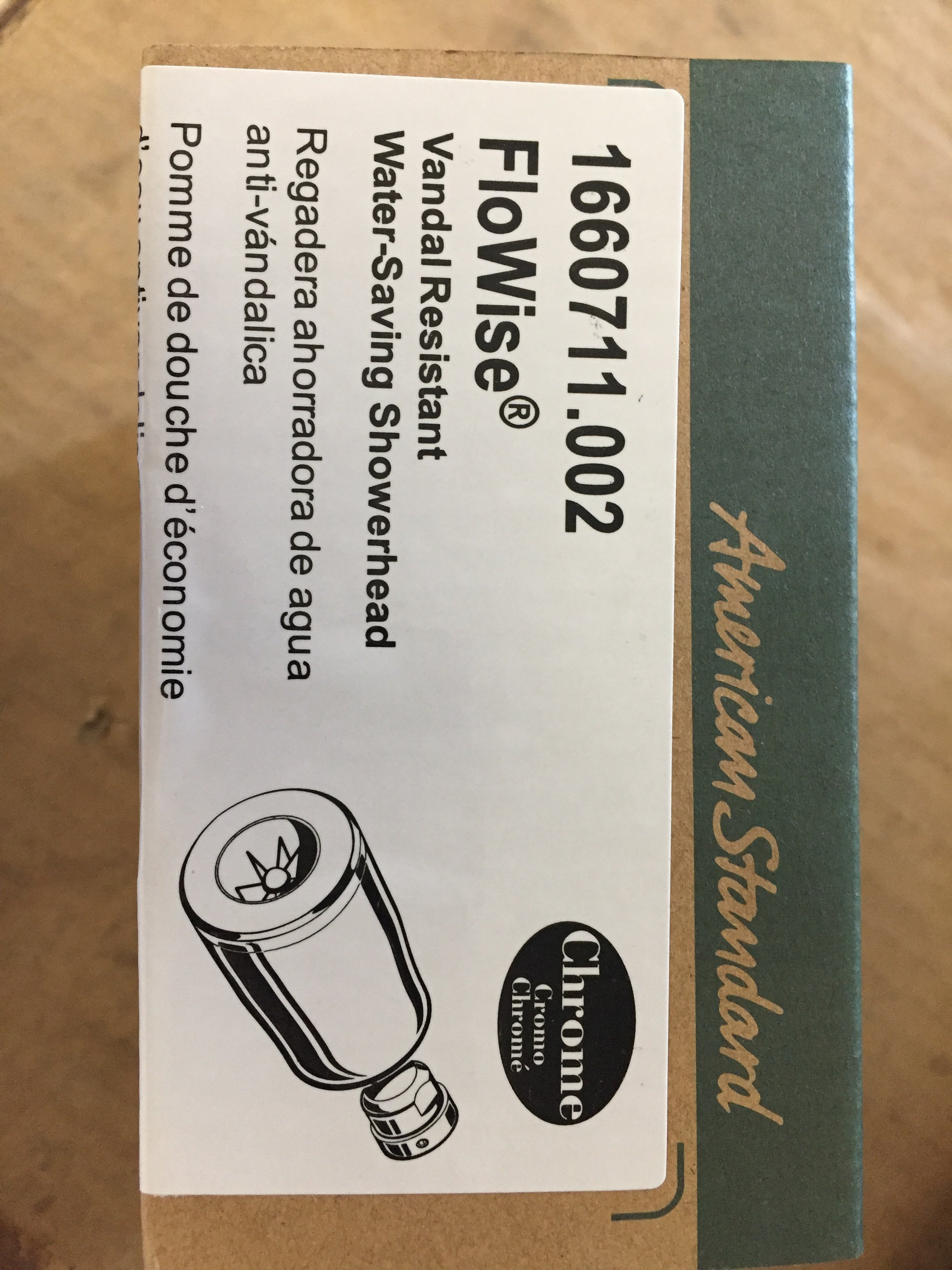 AMERICAN STANDARD American Standard 1660711.002 Flowise Water-Saving Showerhead