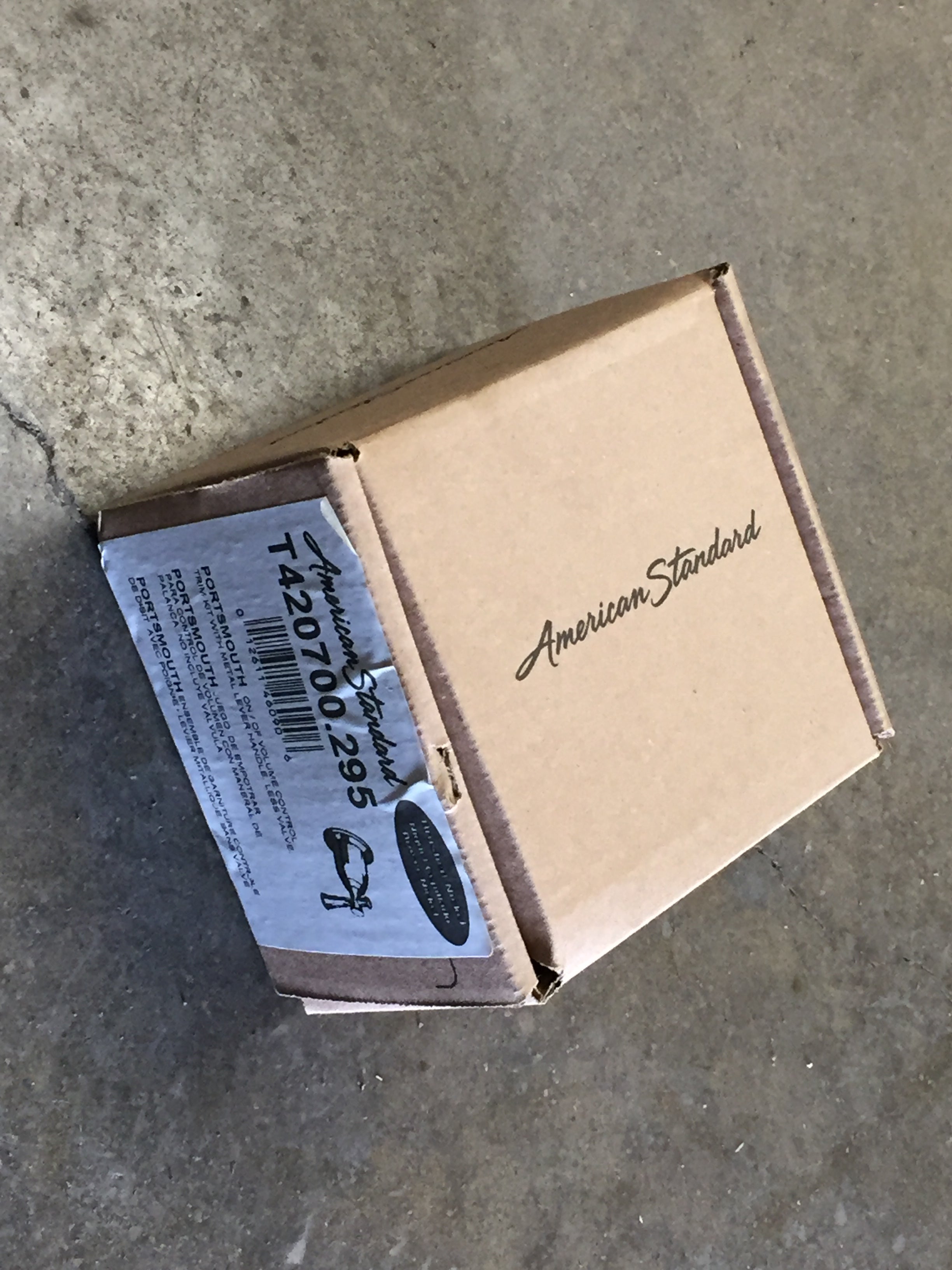AMERICAN STANDARD American Standard T420700.295 Portsmouth Brushed Nickel On/Off Volume-Control Trim Kit