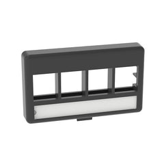 PANDUIT Panduit NK4MFLBL 4 Port Furniture Faceplate Black