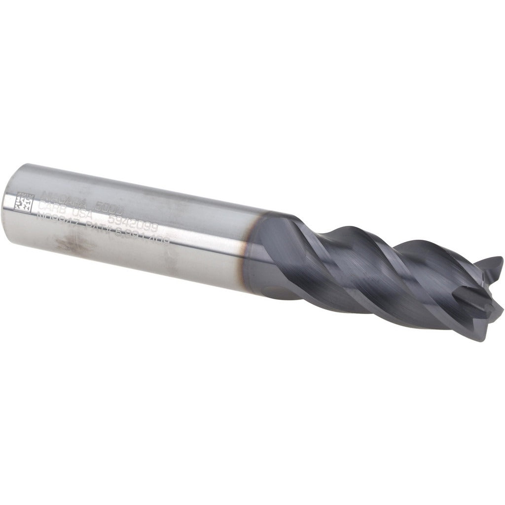 SECO TOOLS Seco 03084169 Corner Radius End Mill 0.5in 4 Flute Carbide