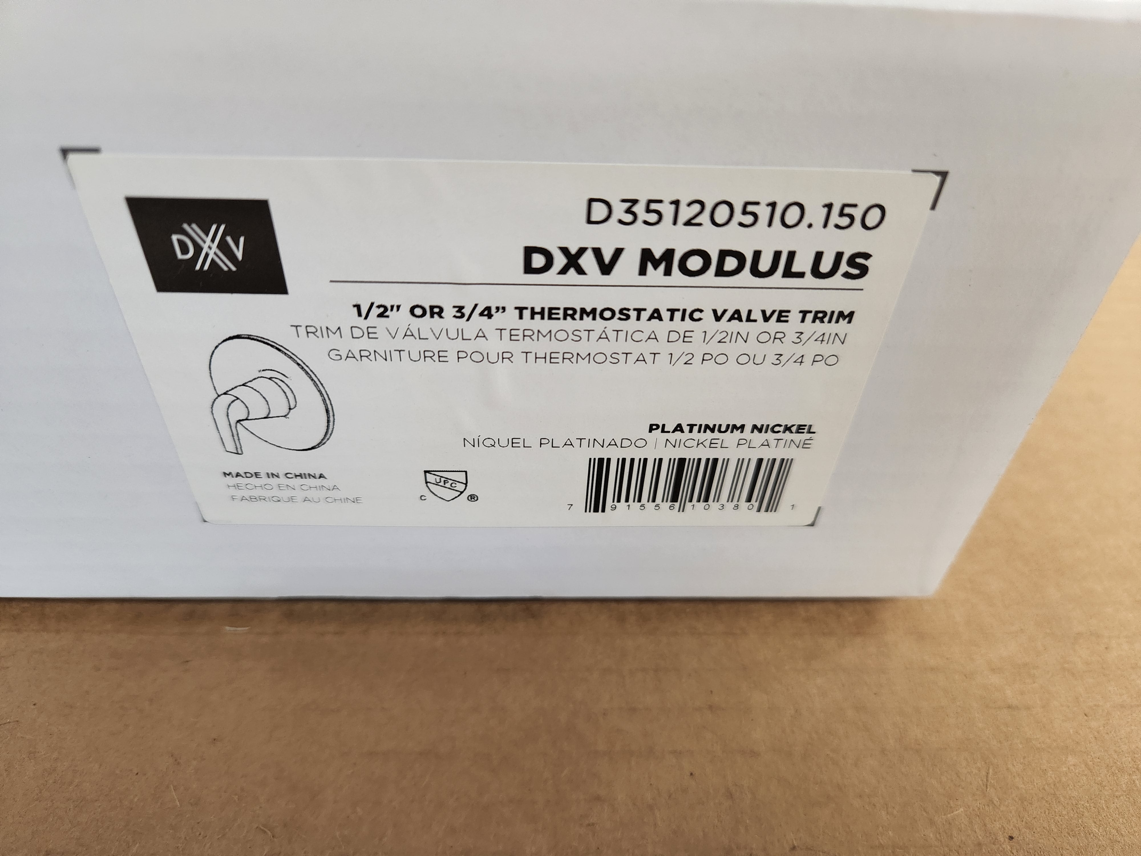 AMERICAN STANDARD American Standard D35120510.150 DXV Modulus Platinum Nickel Valve Trim
