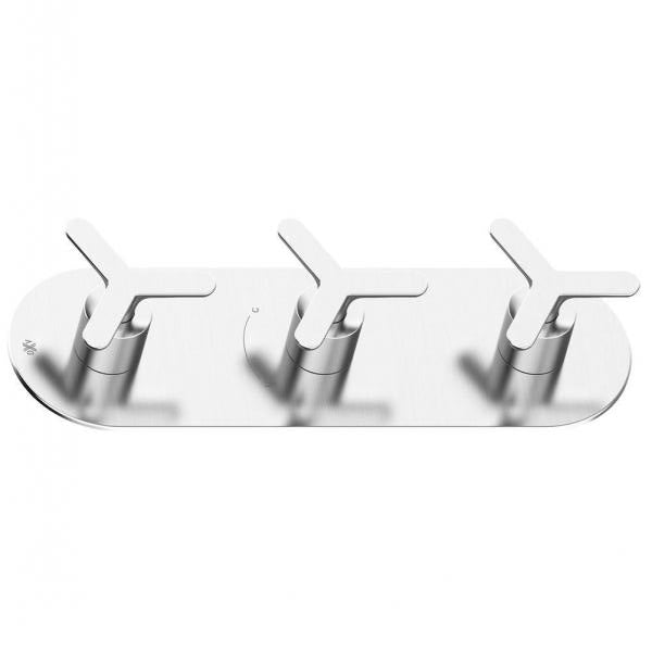 AMERICAN STANDARD American Standard D35105537.144 Percy Brushed Nickel 3 Handle Thermostatic Trim