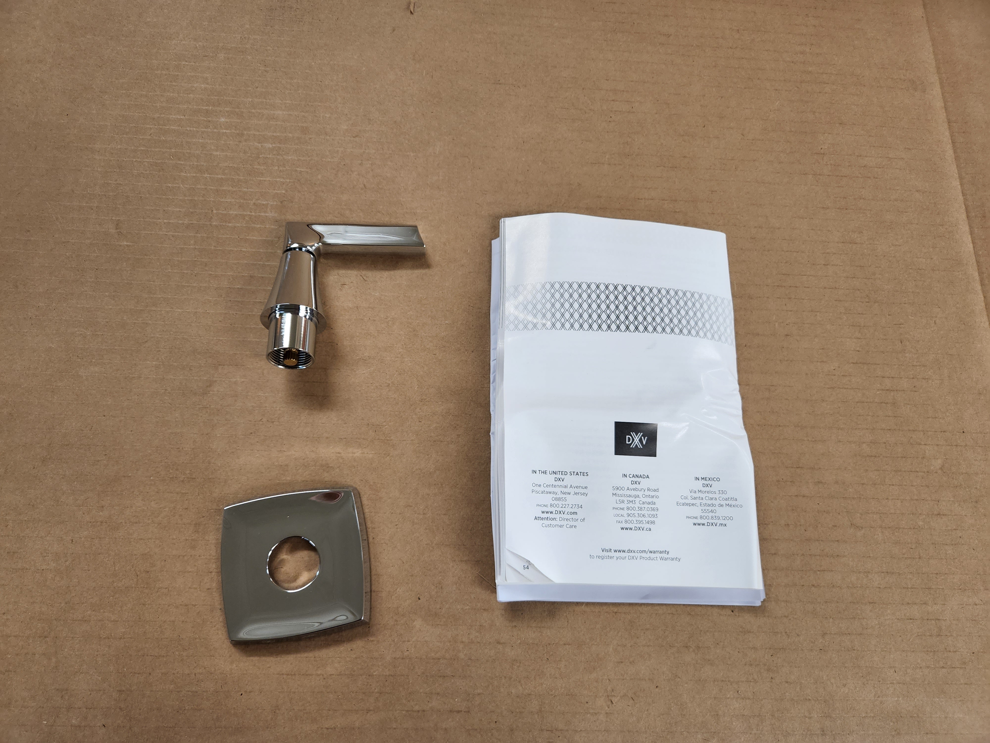 AMERICAN STANDARD American Standard D35104430.100 Keefe Polished Chrome 4/3 & 3/2 Div Valve Trim