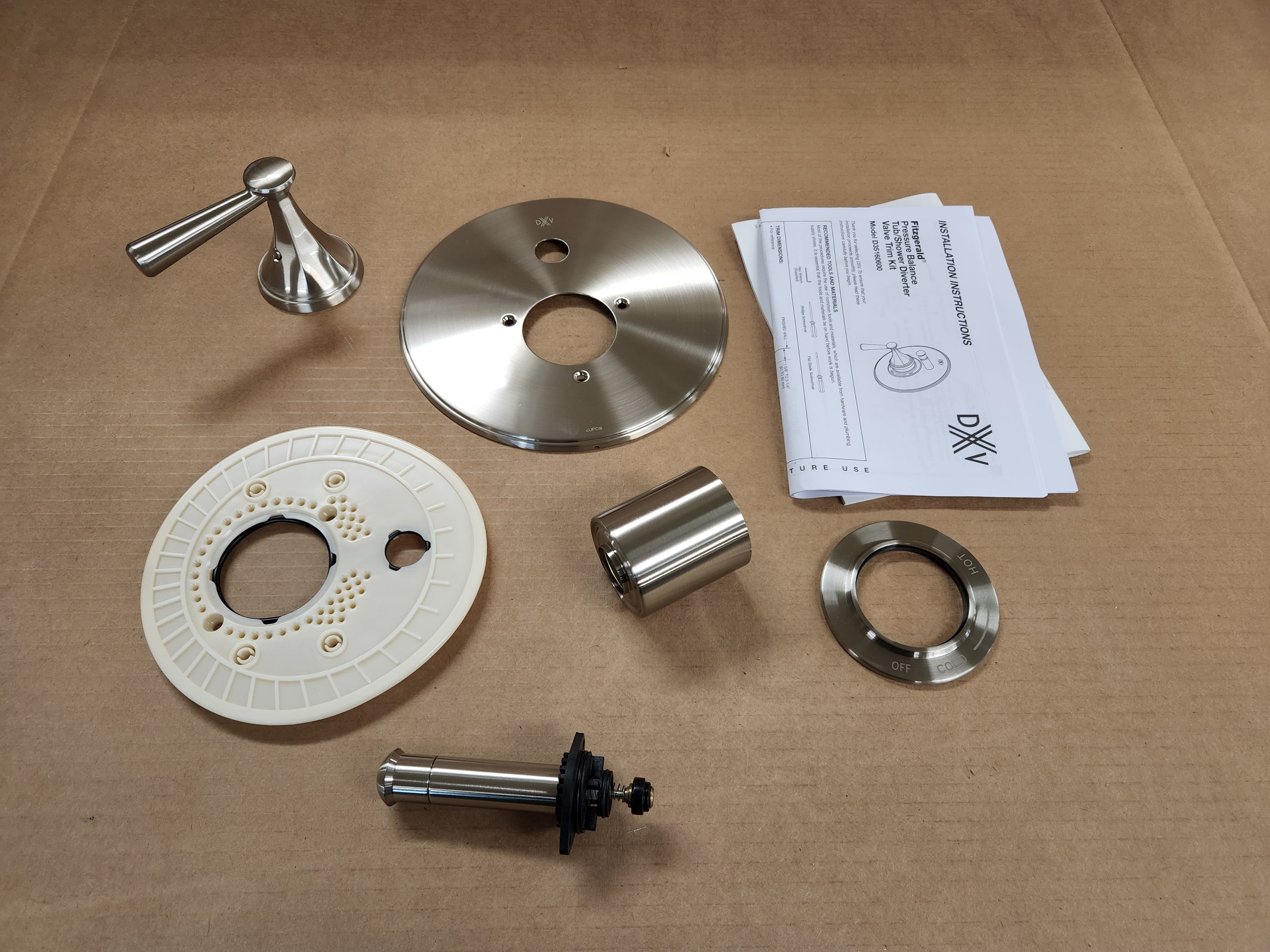 AMERICAN STANDARD American Standard D35160600.144 Fitzgerald Brushed Nickel Pressure Balanced Tub/Shower Valve Trim