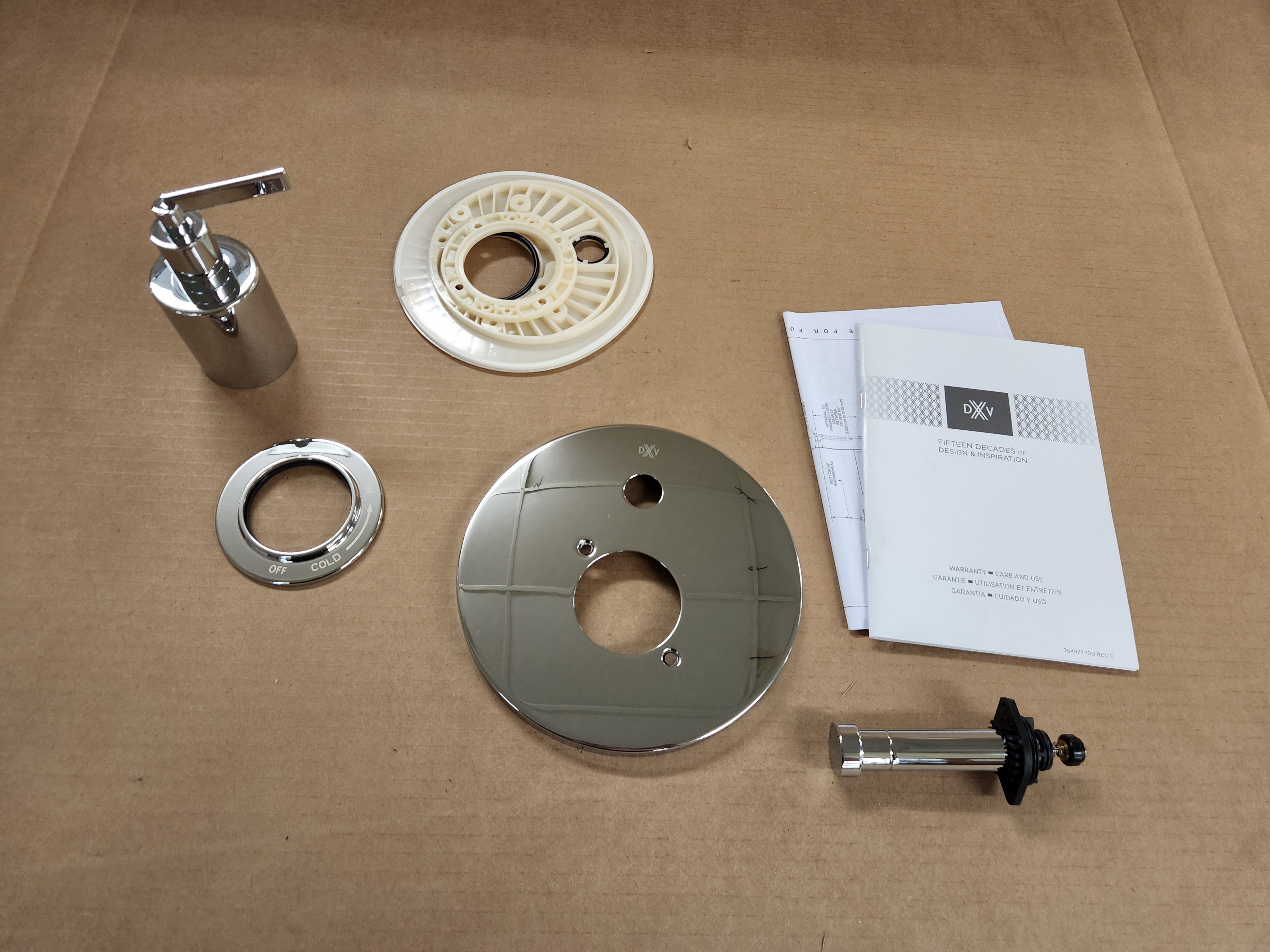 AMERICAN STANDARD American Standard D35105600.100 Percy Polished Chrome PB Tub/Shower Trim Lever Handle