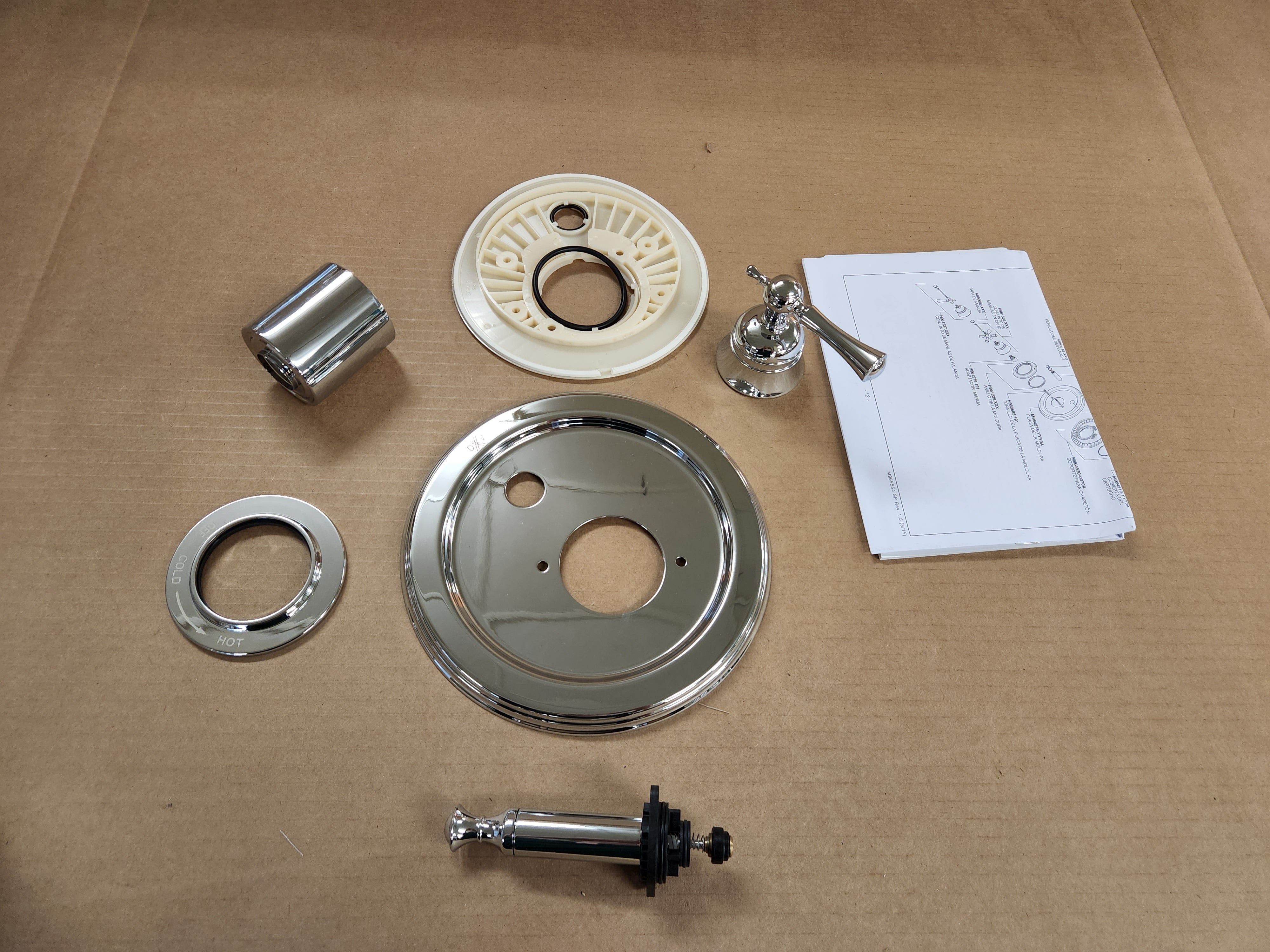 AMERICAN STANDARD American Standard D35102600.100 Randall Polished Chrome PB Tub/Shower Valve Trim Lever Handle