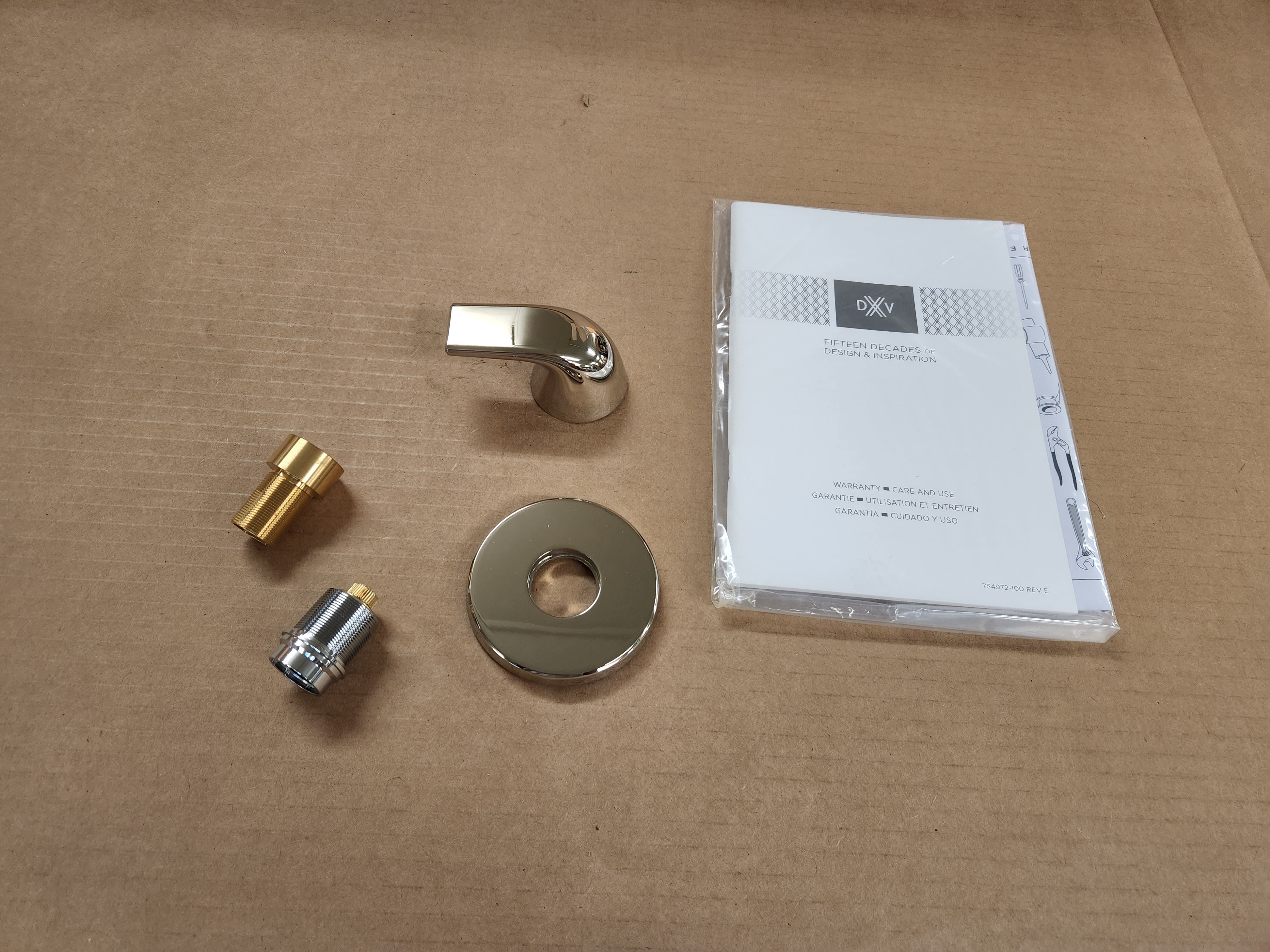 AMERICAN STANDARD American Standard D35120700.150 DXV Modulus Platinum Nickel Wall Valve Trim