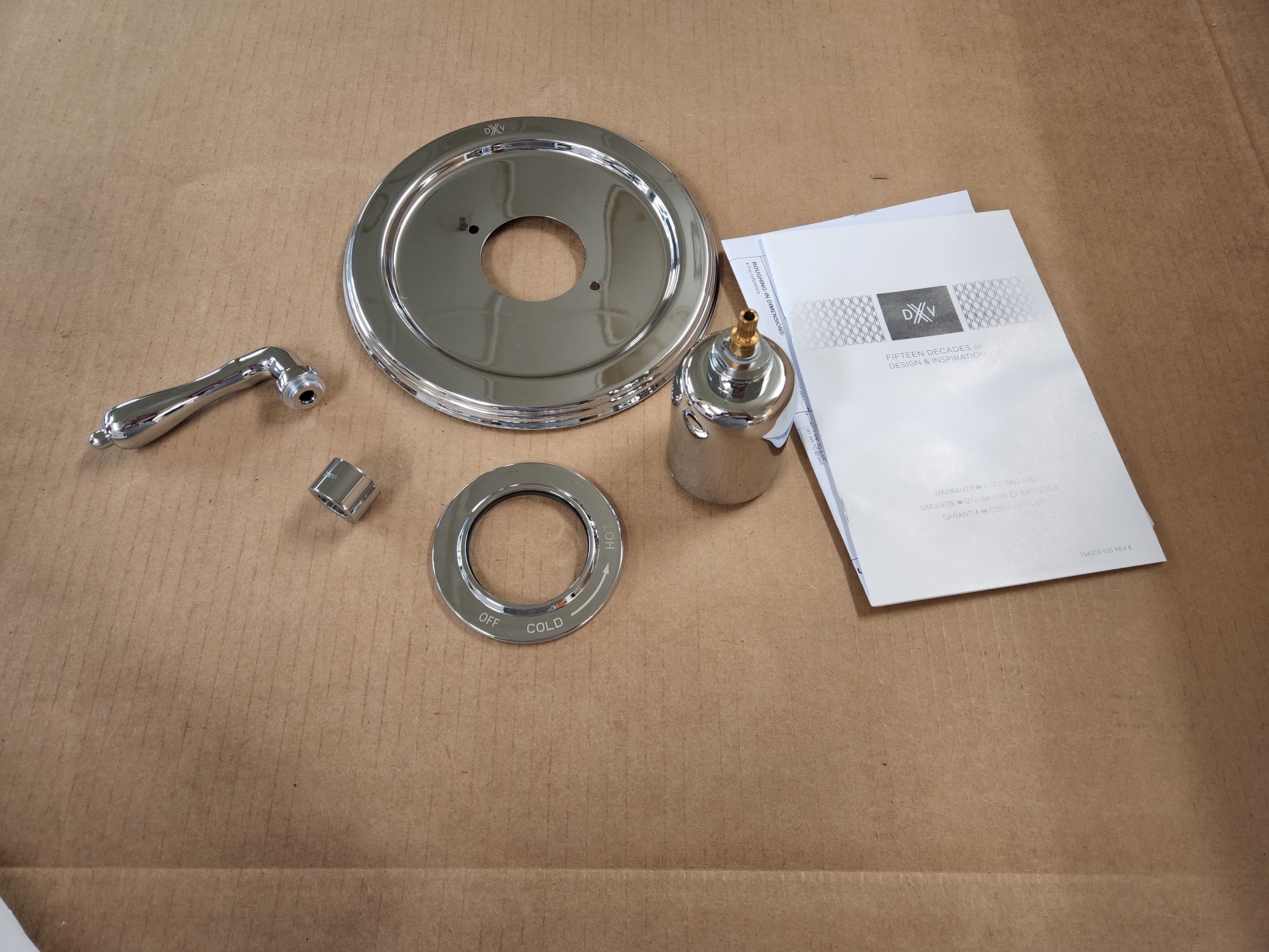 AMERICAN STANDARD American Standard D35101500.100 Ashbee Polished Chrome PB Shower Valve Trim Lever Handle