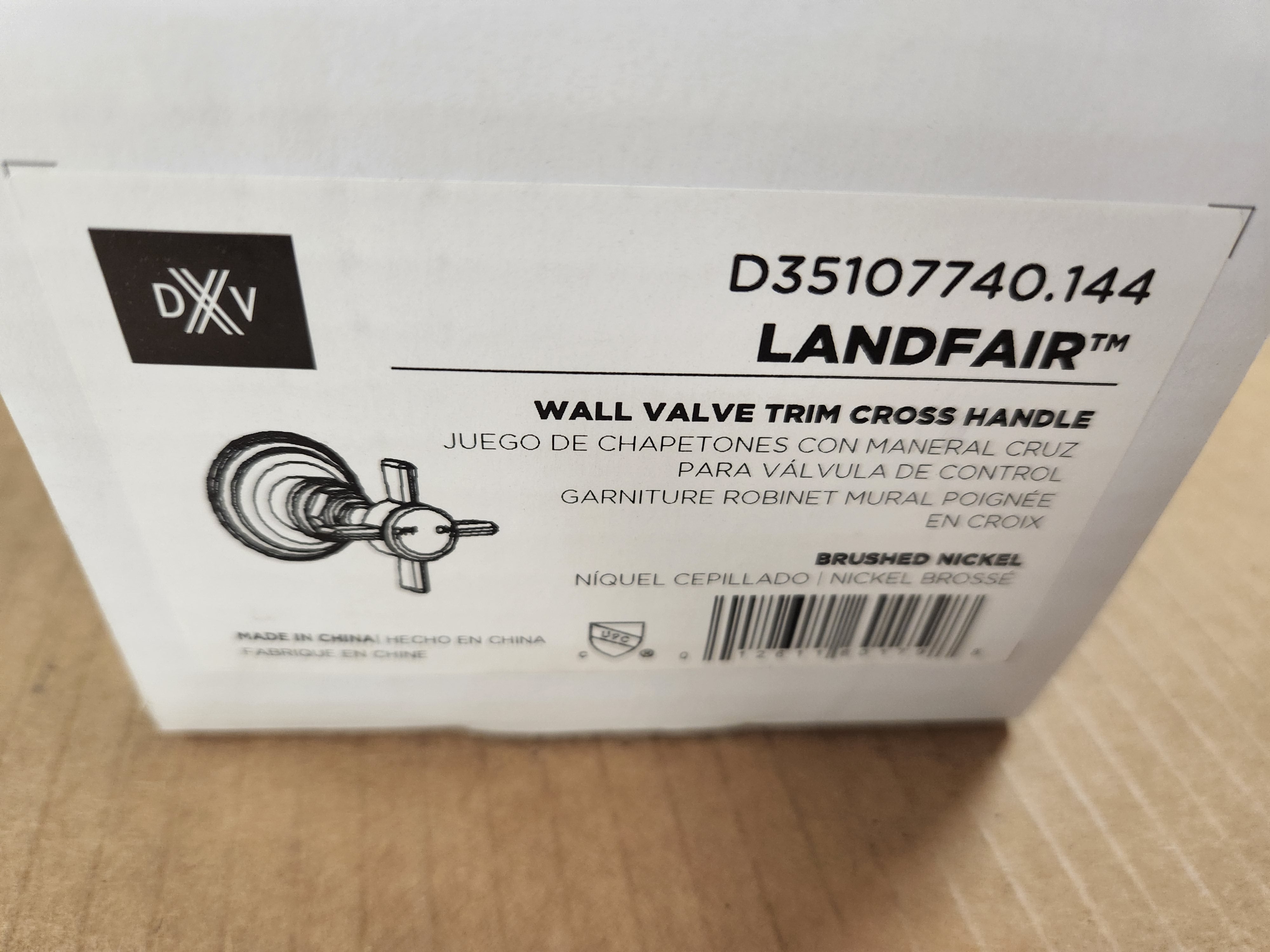 AMERICAN STANDARD American Standard D35107740.144 Landfair Brushed Nickel Wall Valve Trim Cross Handle