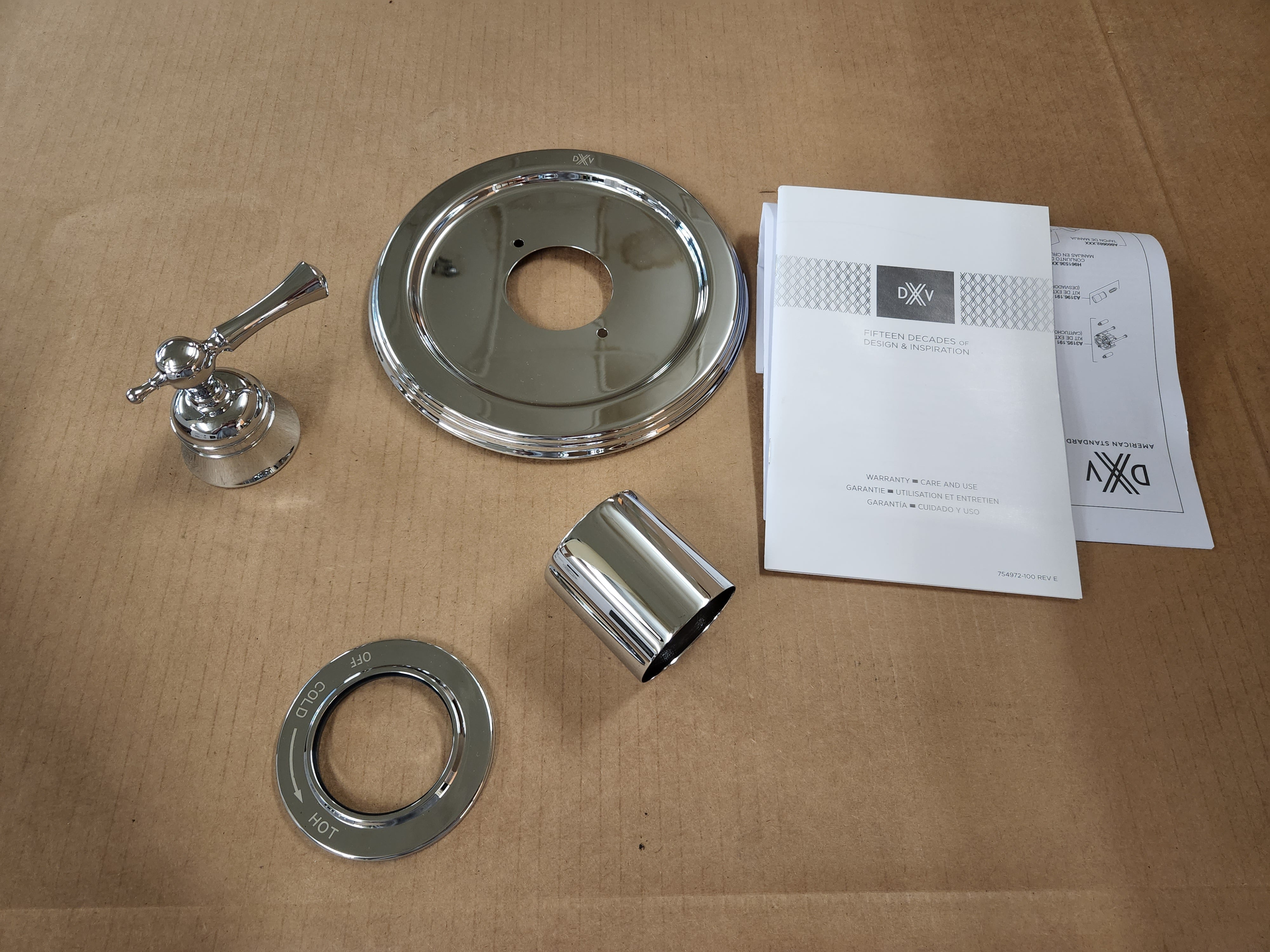 AMERICAN STANDARD American Standard D35102500.100 Randall Polished Chrome PB Shower Valve Trim Lever Handle