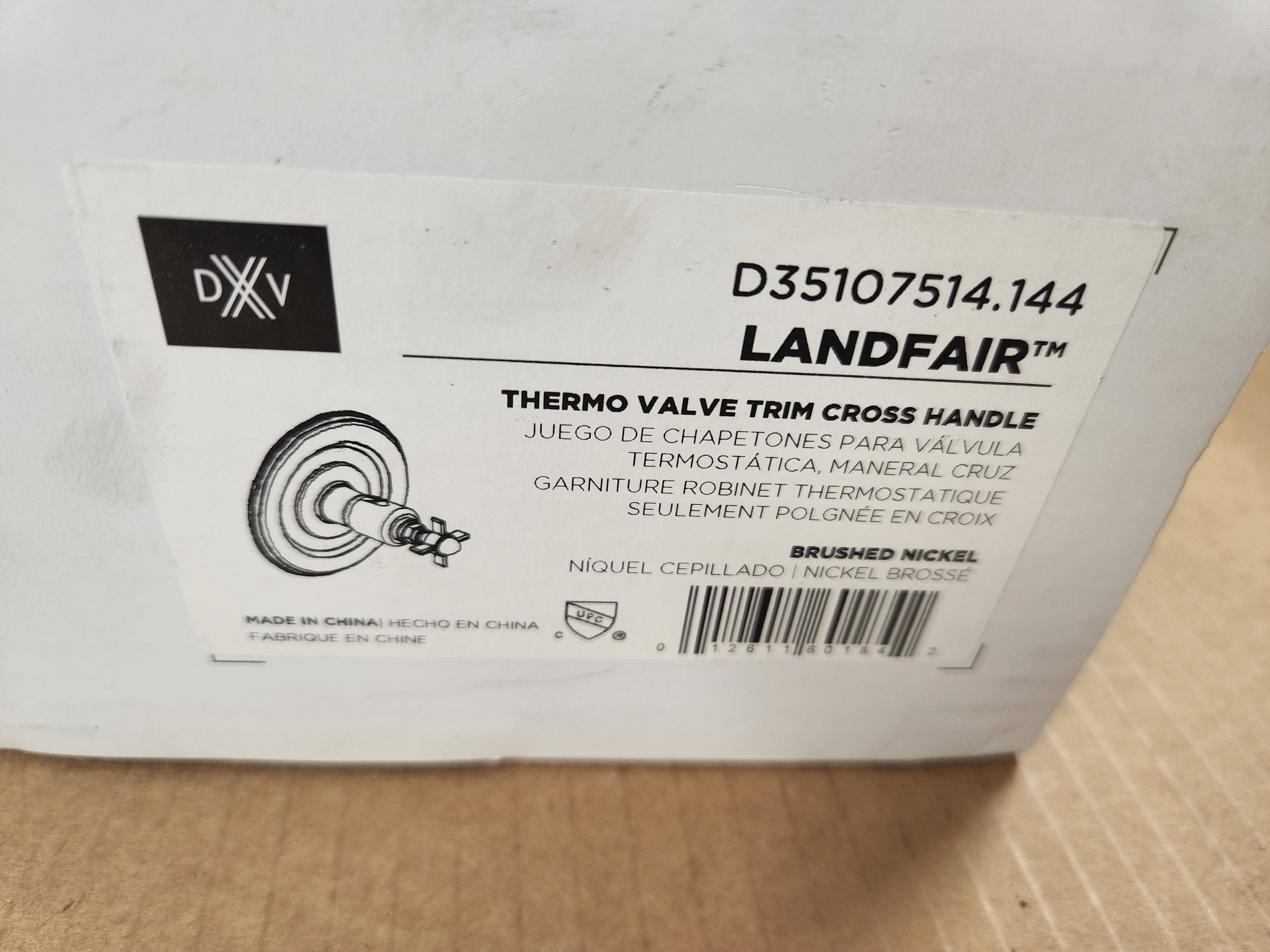 AMERICAN STANDARD AMERICAN STANDARD D35107514.144 Landfair Brushed Nickel Thermo Valve Trim Cross Handle