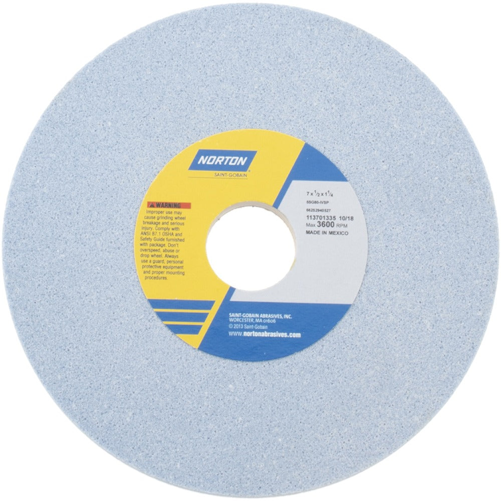 NORTON Norton 66252940527 Surface Grinding Wheel 80 Grit 7 in