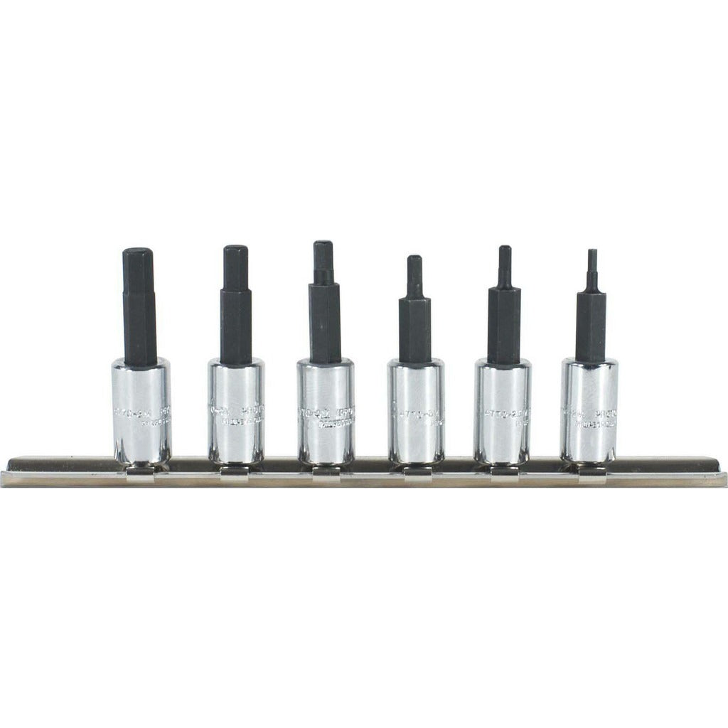PROTO Proto J4770-6 Hex Bit Socket Set 1/4 in Drive 6 Pc