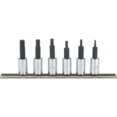 PROTO Proto J4770-6 Hex Bit Socket Set 1/4 in Drive 6 Pc