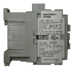 SPRECHER + SCHUH Sprecher Schuh CA7-16-10-480 3-Pole 3-Phase Contactor 5 HP @230 V / 10 HP @460 V (16 A) J0338