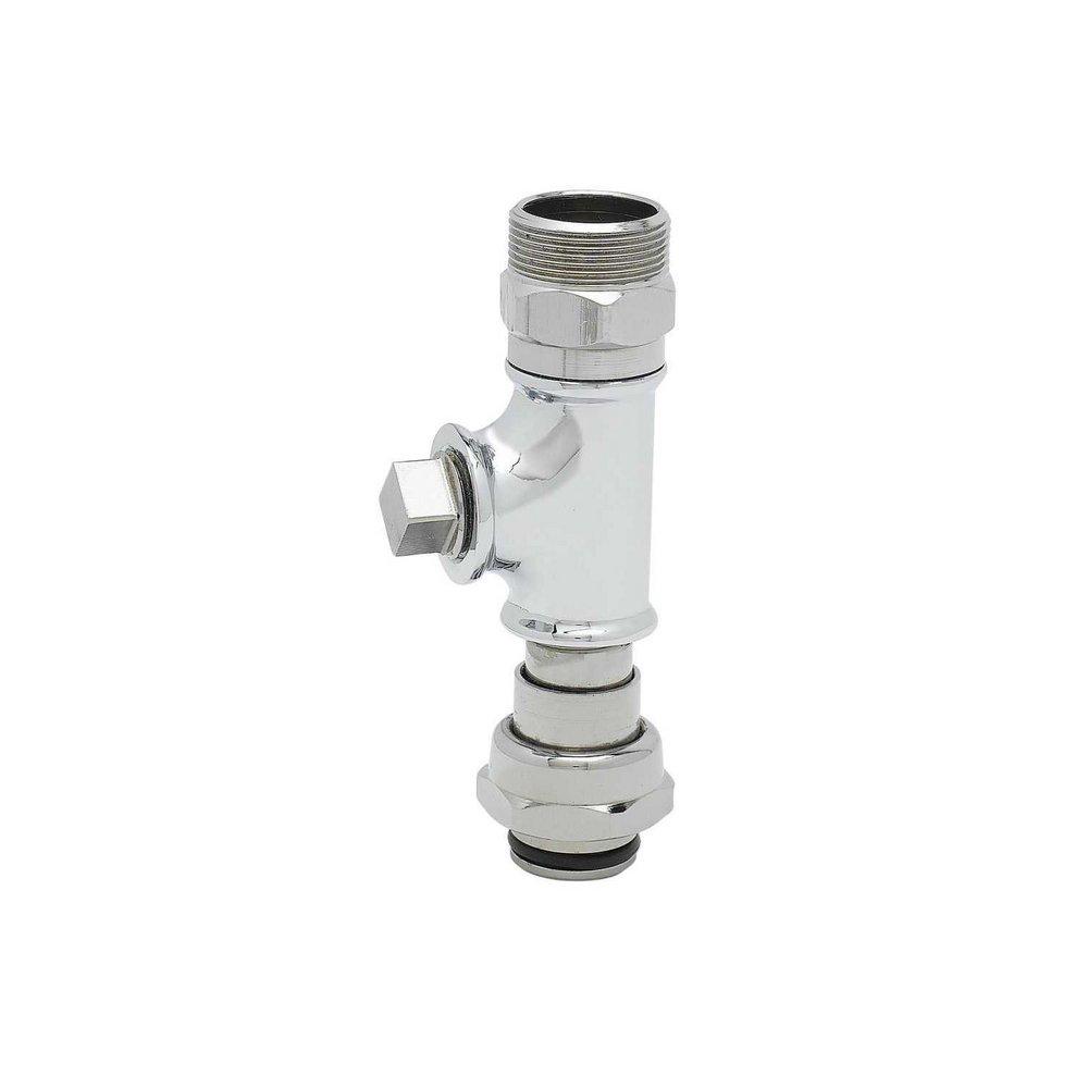 T&S BRASS T&S Brass B-TEE-EZK EasyInstall Tee Assembly, Chrome Plated
