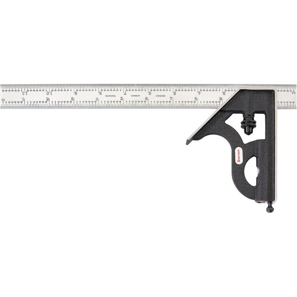 STARRETT Starrett 56366 12 Inch Combination Square Set 2 Piece 4R