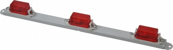 PETERSON MANUFACTURING Peterson 107-3R Red Lens Reflector 13.5x1 in Surface Mount