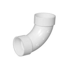 CHARLOTTE PIPE Charlotte Pipe PVC 00304 0600HA 1-1/2 in. Schedule 40 90-degree long sweep DWV PVC elbow (1/4 bend)
