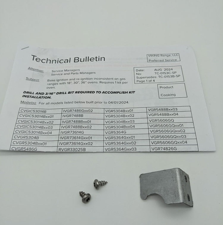 VIKING Viking 085369-000 Back Burner Ignition Bracket Kit (Each) 085085-000