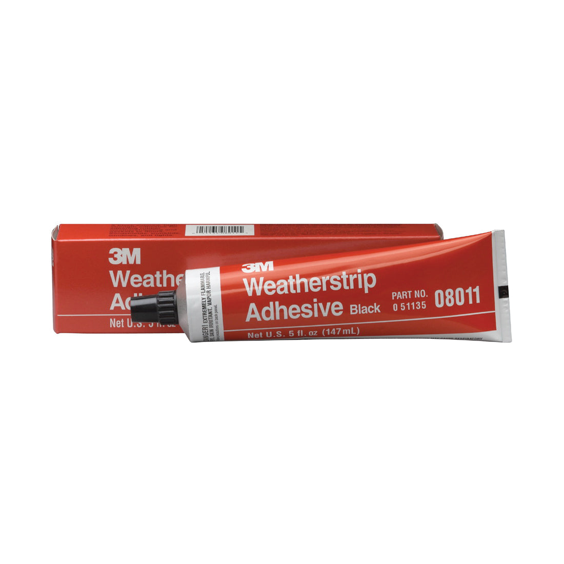 3M 3M 7010362993 Weatherstrip Adhesive 5 oz Tube Black 24 hr Curing