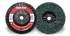 3M 3M 7100175520 4 1/2 X 5/8 Extra Coarse Grade Aluminum Oxide Scotch-Brite Green Disc