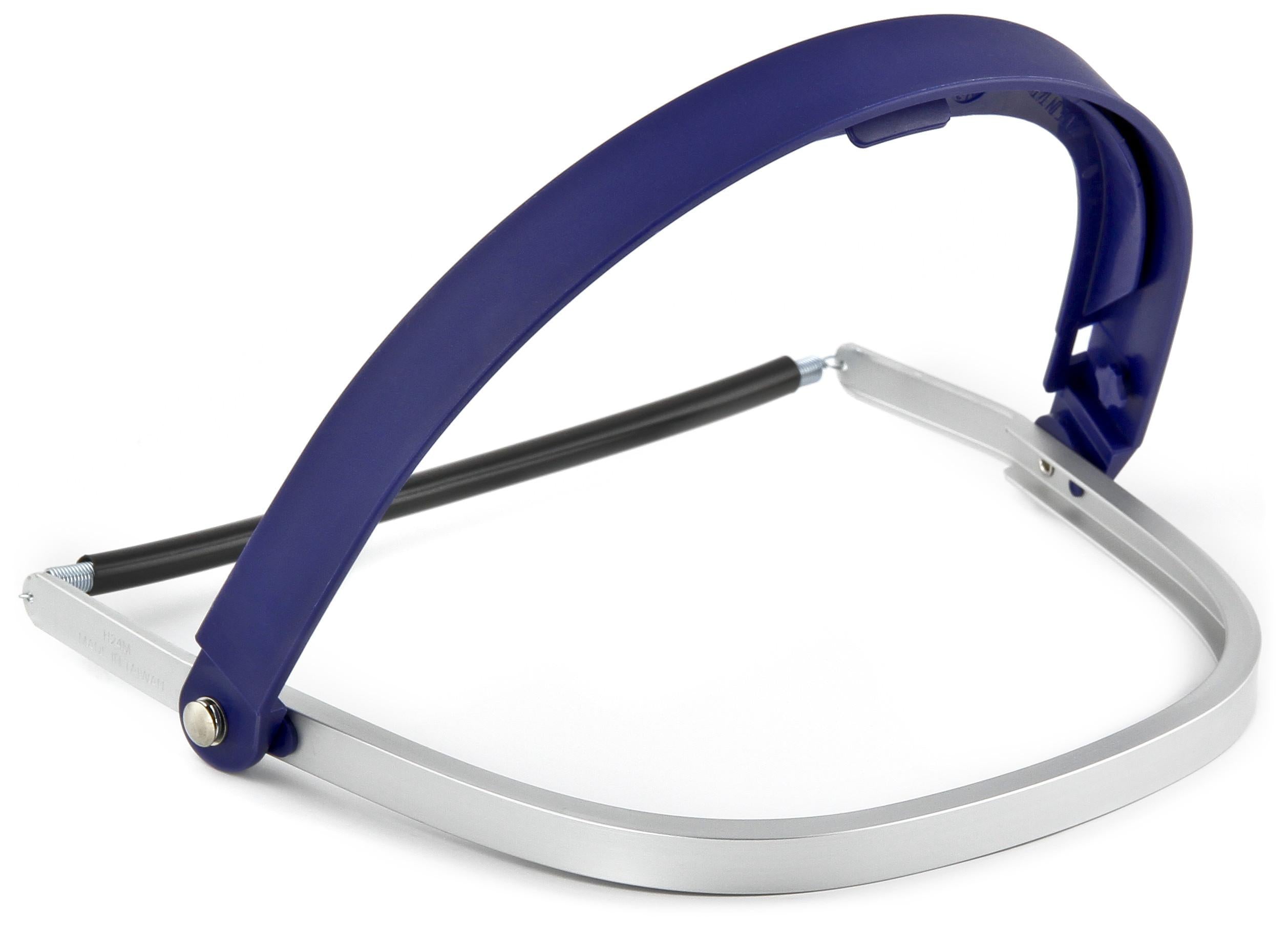 3M 3M 7000002292 Headgear, Blue, Aluminium, For Use With Faceshield Attachment/Hard Hats/Hardhat Attachment/Ratchet Suspension/W Series Faceshields
