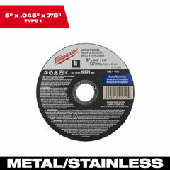 MILWAUKEE Milwaukee 49-94-5000 Cut-off Wheel 5in Type 1 25-pack