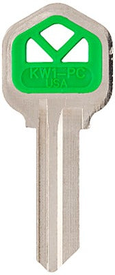 ILCO Kaba Ilco Corp KW1-PC-GREEN Kwikset Green Key Blank