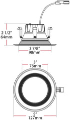 RAB LIGHTING Rab Lighting R4R89FA120WB Recessed Downlight 8W (4 inch)