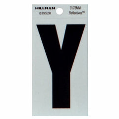 HILLMAN Hillman Fasteners 839528 Adhesive Letter Y 3 Inches Black