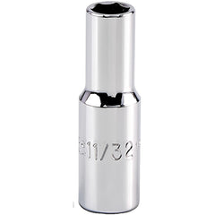 PROTO Proto J5011H Deep Hand Socket 11/32 Inch 6-point