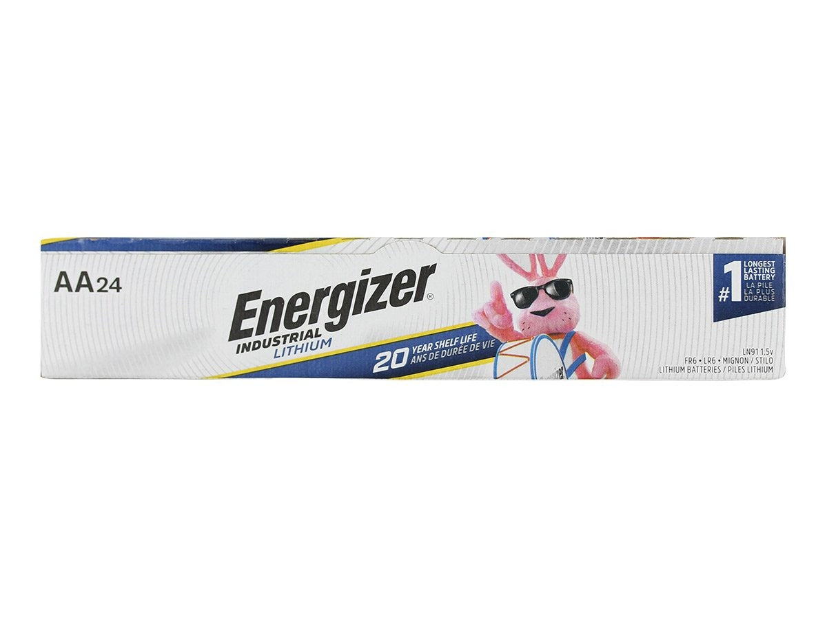 ENERGIZER Energizer L91-24PK Lithium LN91 AA 3000mAh 1.5V (AA/24 Pack) Energizer-AA-LN91-24PK
