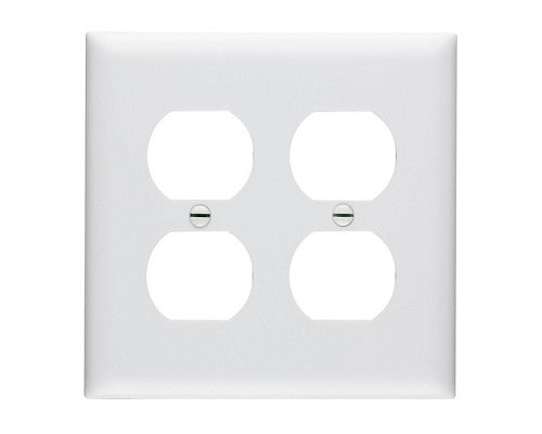 LEGRAND Legrand TP82-W Trademaster Standard Receptacle Wallplate 2-Gang 4.7 in
