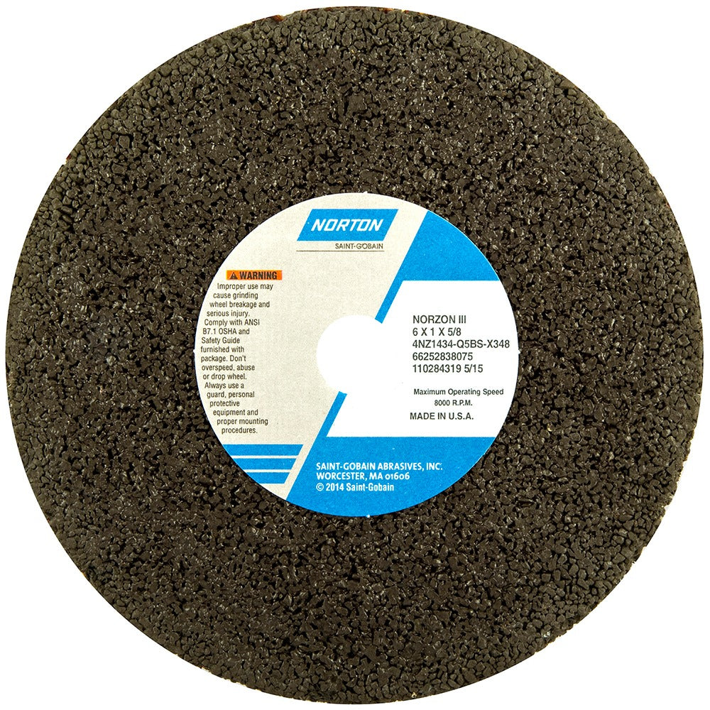 NORTON Norton 66252838075 Surface Grinding Wheel 6in 14 Grit