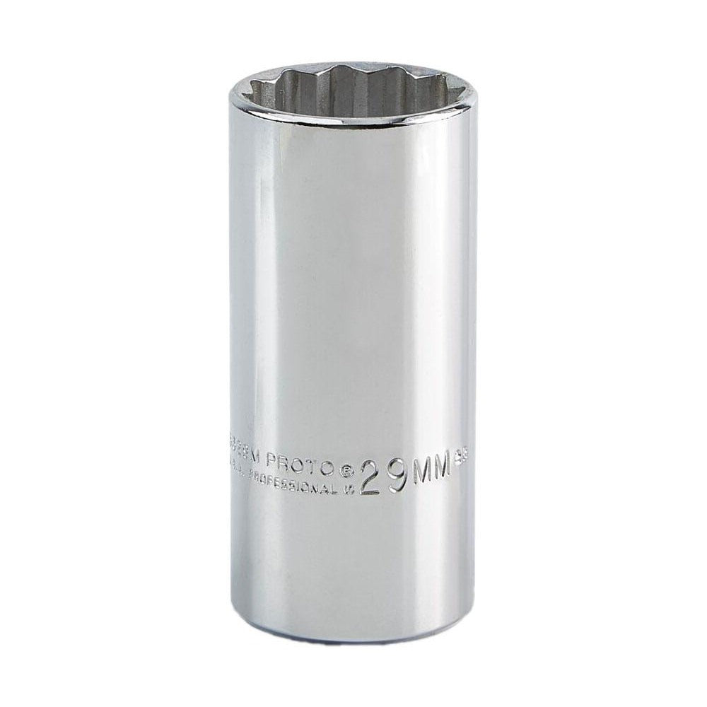 PROTO Proto J5329M Deep Hand Socket 29 Mm 12-point 1/2 Drive