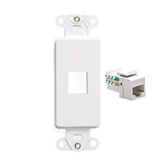 LEVITON Leviton Telcom 41640-W Decora Single-port Insert White