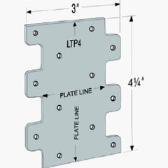 SIMPSON STRONG-TIE Simpson Strong Tie LTP4 G90 Framing Anchor 200 Pack