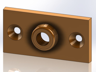 HANGERS HANGERS 41ACT0038 3/8 Copper Epoxy Coated Ceiling Plate