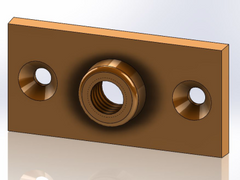 HANGERS HANGERS 41ACT0038 3/8 Copper Epoxy Coated Ceiling Plate