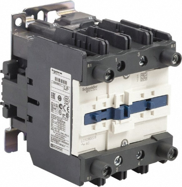 SCHNEIDER ELECTRIC Schneider Electric LC1D80008G6 Iec Contactor 4 Pole 125A