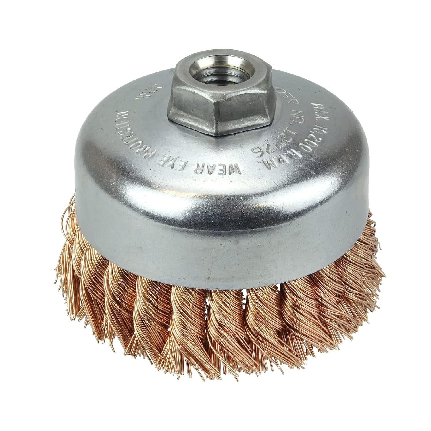 WEILER Weiler 12776 Single Row Knot Wire Cup Brush 4 in (5/8-11 Nut)