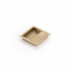 SCHAUB Schaub 1208-SSB Offset Recessed Pull Satin Brass