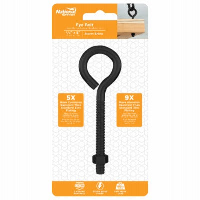 NATIONAL HARDWARE National Mfg N820-098 Eye Bolt with Nut 3/8x5 Inches