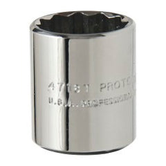 PROTO Proto J4718T Hand Socket 9/16 in 12-point 1/4 in Drive