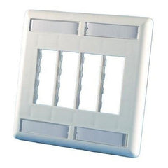 ORTRONICS Ortronics 40300554-88 Faceplate Trac Jack 8 Port