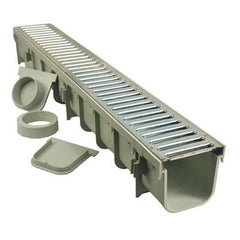 NDS Nds 864GMTL Pro Series Channel Drain Kit Metal Grate