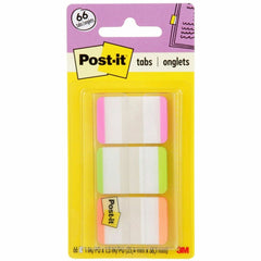 3M 3M MMM686LPGO Durable Tabs 1 x 1.5 66 Tabs (3 Pads)