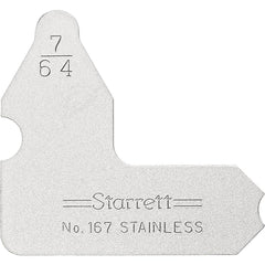 STARRETT Starrett 50627 Radius Gage 7/64 Inch Stainless Steel